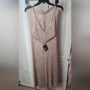 Elegant Beige Knit Skirt